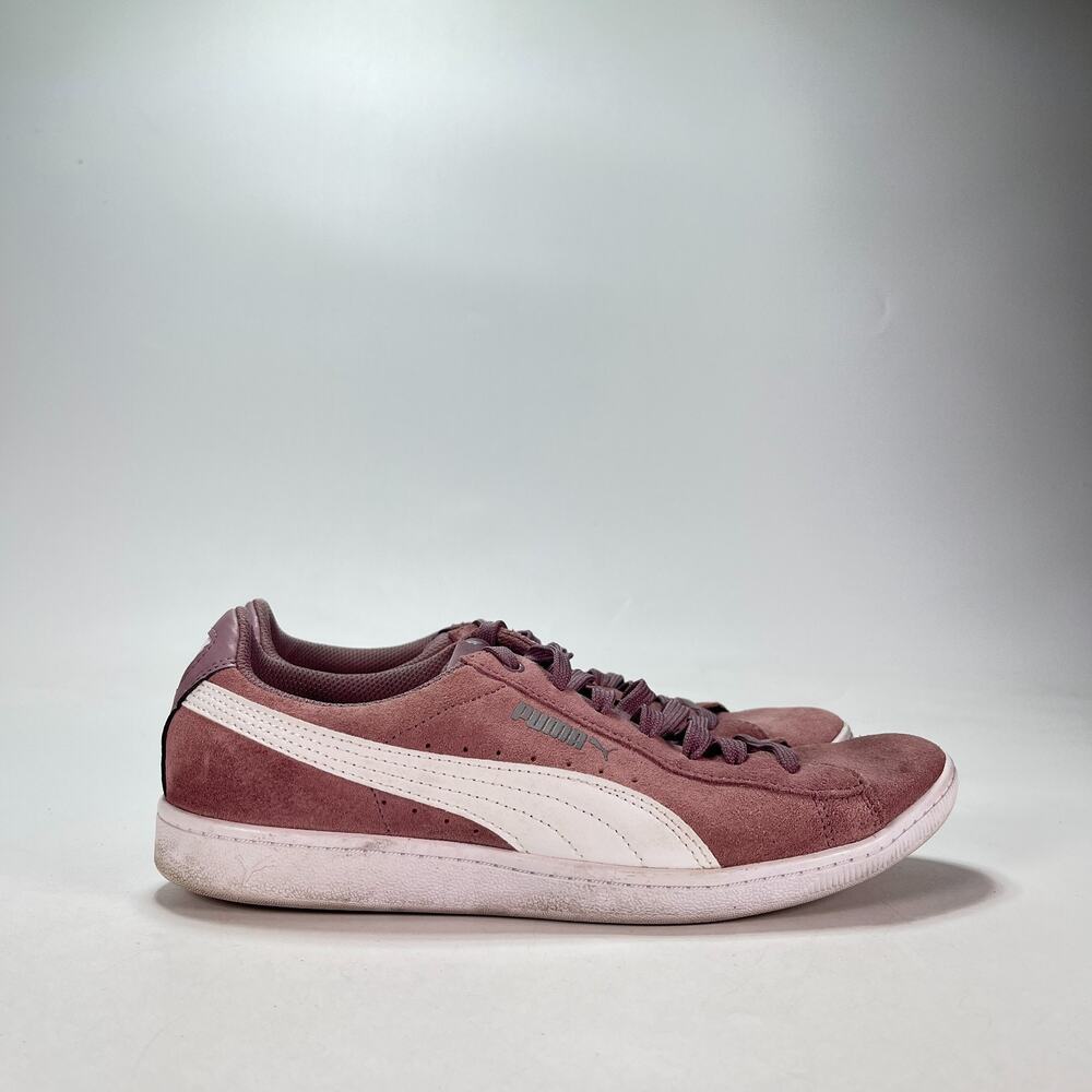 PUMA Vikky Mauve Purple Suede Low Top Casual Sneakers 370204-01 Women's Size 10